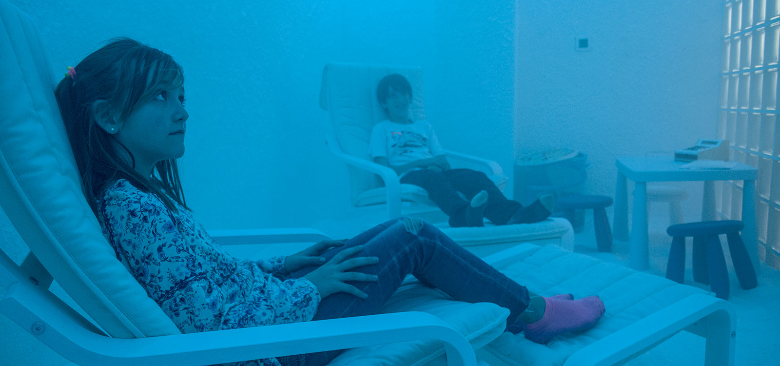 Sala de haloterapia con sal natural en la Clínica Dani Reig Jaén