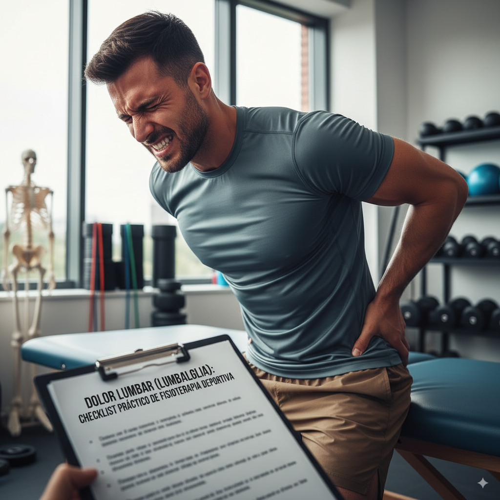 Dolor Lumbar (Lumbalgia): checklist práctico de fisioterapia deportiva 1 2025