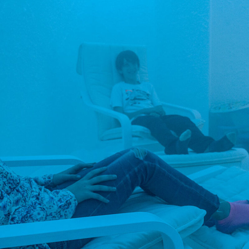 Sala de haloterapia con sal natural en la Clínica Dani Reig Jaén